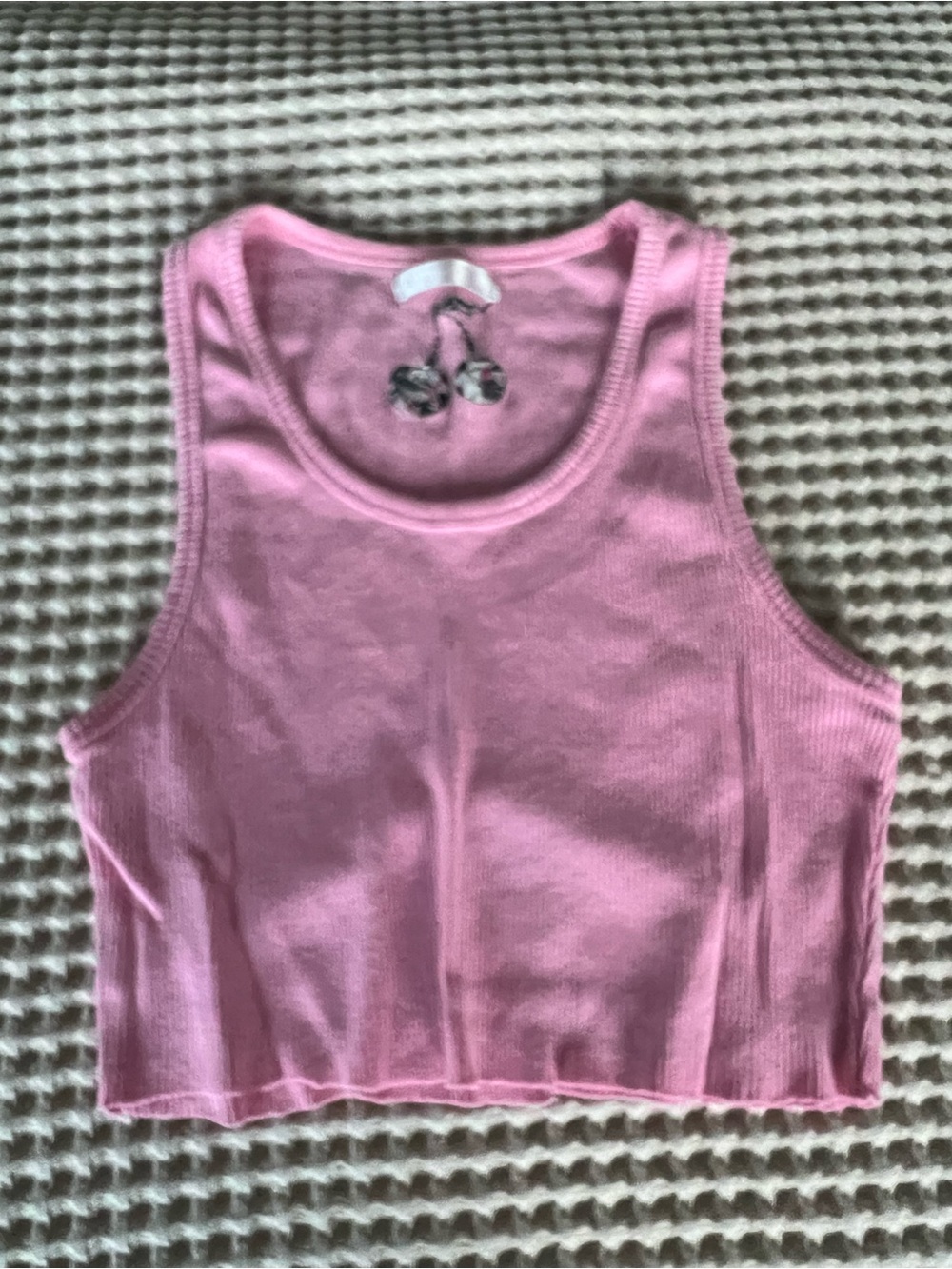 Pink Women's Cropped Tank Top